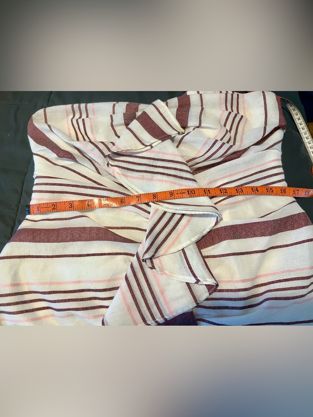 C/MEO Collective Strapless Midi Dress in Ivory and Brown Stripe - Picture 6 of 7